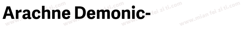 Arachne Demonic字体转换